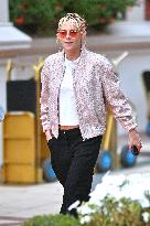 Exclusive. Kristen Stewart leaving the hotel Normandy - Deauville