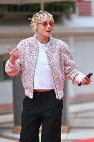 Exclusive. Kristen Stewart leaving the hotel Normandy - Deauville