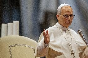 Pope Leo XIV addresses the pilgrims from the Dioceses of Umbria - Vatican