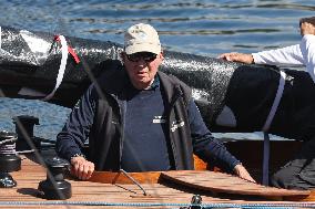 Don Juan Carlos Sails In Sanxenxo - Spain