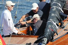 Don Juan Carlos Sails In Sanxenxo - Spain