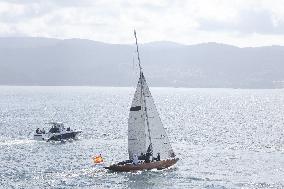 Don Juan Carlos Sails In Sanxenxo - Spain
