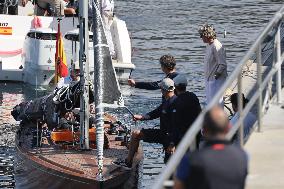 Don Juan Carlos Sails In Sanxenxo - Spain