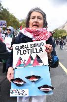 Demonstration In Support Of Palestine And Global Sumud Flotilla - Paris