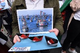 Demonstration In Support Of Palestine And Global Sumud Flotilla - Paris
