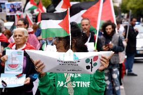 Demonstration In Support Of Palestine And Global Sumud Flotilla - Paris