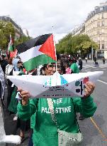 Demonstration In Support Of Palestine And Global Sumud Flotilla - Paris