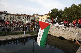 Demonstration in support of Flotilla and Palestine - Milan