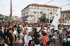 Demonstration in support of Flotilla and Palestine - Milan
