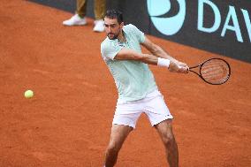 Croatia v France - 2025 Davis Cup Qualifiers Second Round: Day 2