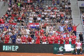 Croatia v France - 2025 Davis Cup Qualifiers Second Round: Day 2