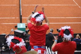 Croatia v France - 2025 Davis Cup Qualifiers Second Round: Day 2