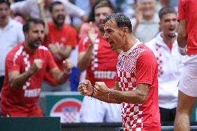 Croatia v France - 2025 Davis Cup Qualifiers Second Round: Day 2