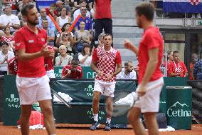 Croatia v France - 2025 Davis Cup Qualifiers Second Round: Day 2