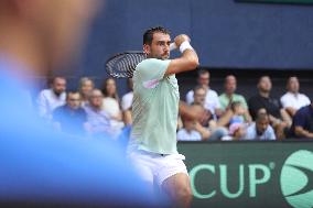 Croatia v France - 2025 Davis Cup Qualifiers Second Round: Day 2