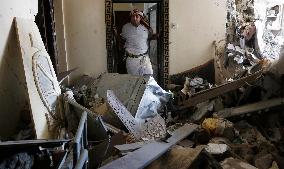 Israeli Airstrikes Aftermath in Sanaa - Yemen