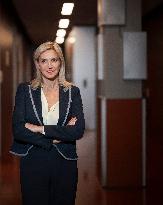 Agnes Evren at Dimanche En Politique on France 3 - Paris