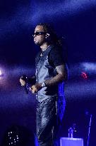 Kalash on stage at the Fete De L‘Humanite 2025 - Bretigny sur Orge