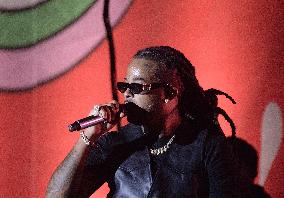 Kalash on stage at the Fete De L‘Humanite 2025 - Bretigny sur Orge