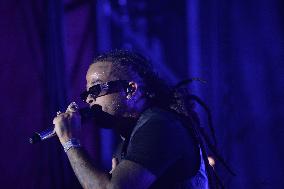 Kalash on stage at the Fete De L‘Humanite 2025 - Bretigny sur Orge