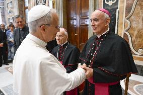 Pope Leo XVI Receives In Private Audience - Vatican