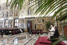 Pope Leo XVI Receives In Private Audience - Vatican