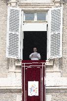 Pope Leo XIV Leading The Angelus Prayer On His 70Th Birthday - Vatican