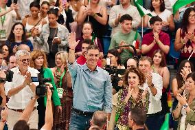 Pedro Sanchez Participates in a PSOE Public Act - Malaga