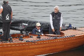 Don Juan Carlos Goes Sailing in Sanxenxo - Spain