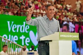 Pedro Sanchez Participates in a PSOE Public Act - Malaga