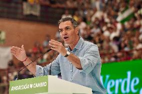 Pedro Sanchez Participates in a PSOE Public Act - Malaga