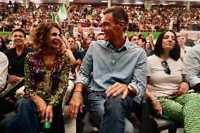 Pedro Sanchez Participates in a PSOE Public Act - Malaga