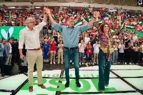 Pedro Sanchez Participates in a PSOE Public Act - Malaga