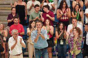 Pedro Sanchez Participates in a PSOE Public Act - Malaga