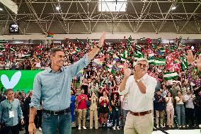 Pedro Sanchez Participates in a PSOE Public Act - Malaga
