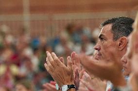 Pedro Sanchez Participates in a PSOE Public Act - Malaga