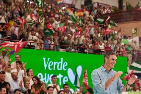 Pedro Sanchez Participates in a PSOE Public Act - Malaga