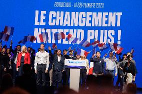 Rassemblement National meeting - Bordeaux