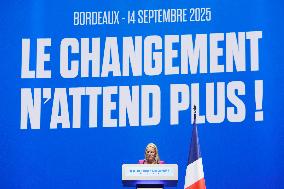 Rassemblement National meeting - Bordeaux