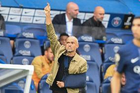 Luis Enrique At PSG v RC Lens - Paris