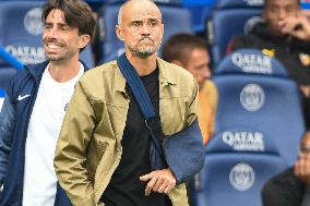 Luis Enrique At PSG v RC Lens - Paris