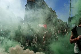 Madrid Hosts Final Stage Of The Vuelta Ciclista A España Marked By Pro-Palestinian Protests