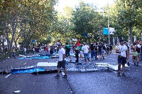 Madrid Hosts Final Stage Of The Vuelta Ciclista A España Marked By Pro-Palestinian Protests