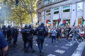 Madrid Hosts Final Stage Of The Vuelta Ciclista A España Marked By Pro-Palestinian Protests