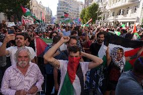 Madrid Hosts Final Stage Of The Vuelta Ciclista A España Marked By Pro-Palestinian Protests