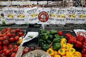 Farmers Protest in Supermarkets - France