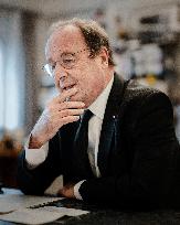 François Hollande during an interview with Le Figaro - Paris