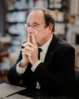 François Hollande during an interview with Le Figaro - Paris