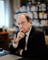 François Hollande during an interview with Le Figaro - Paris