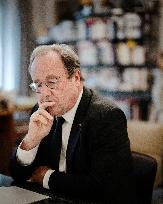 François Hollande during an interview with Le Figaro - Paris